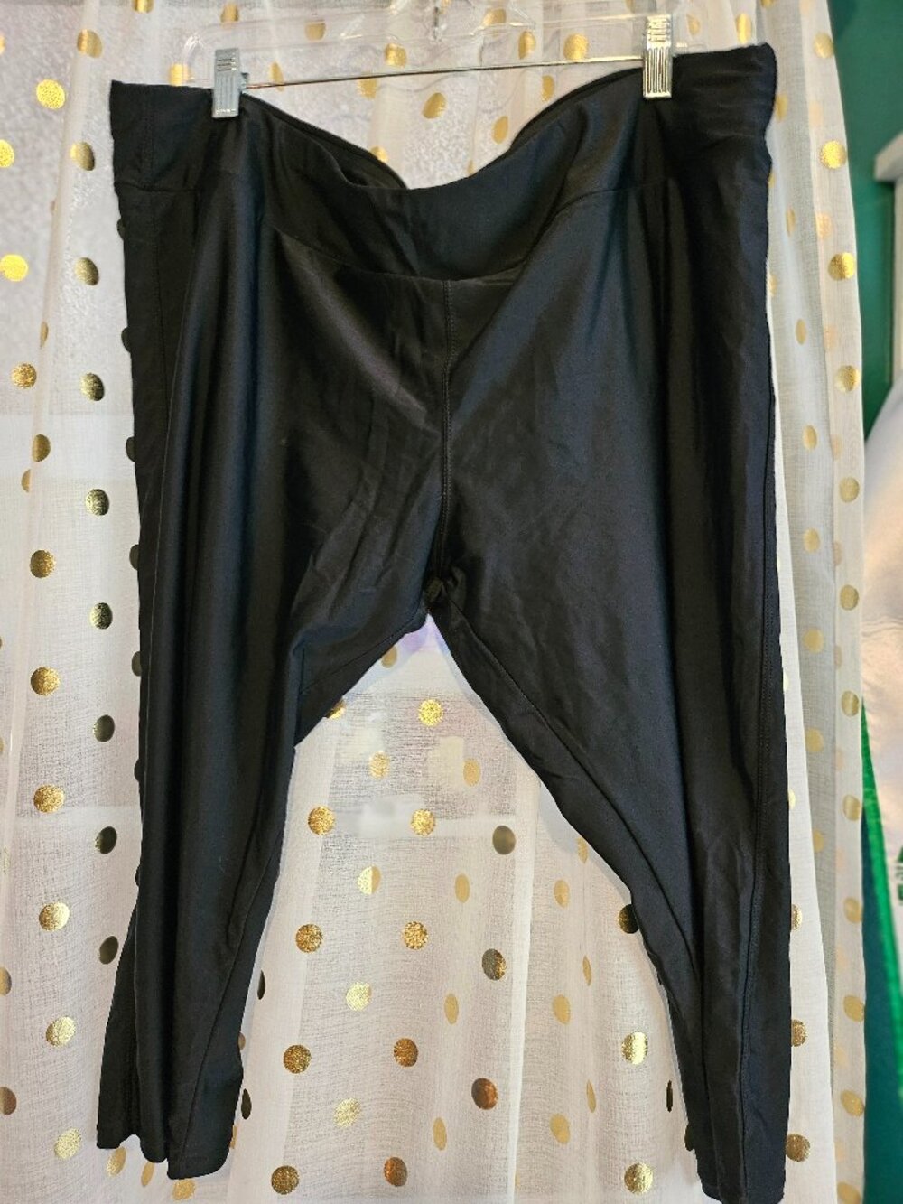 Swimsuits For All Black Swim Leggings Women's Plus Size 24W